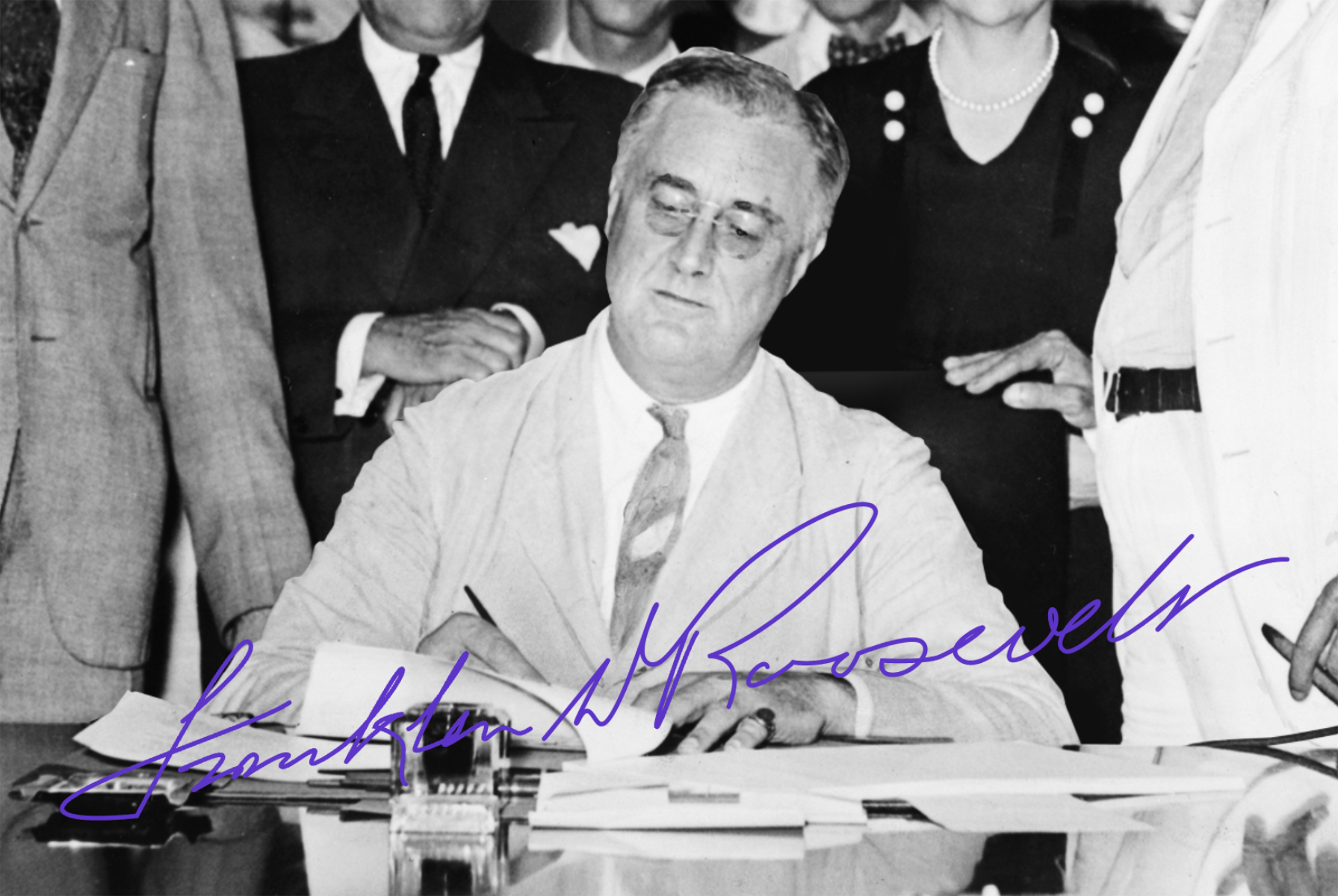  President Franklin D. Roosevelt signed the Social Security Act into law in 1935.  