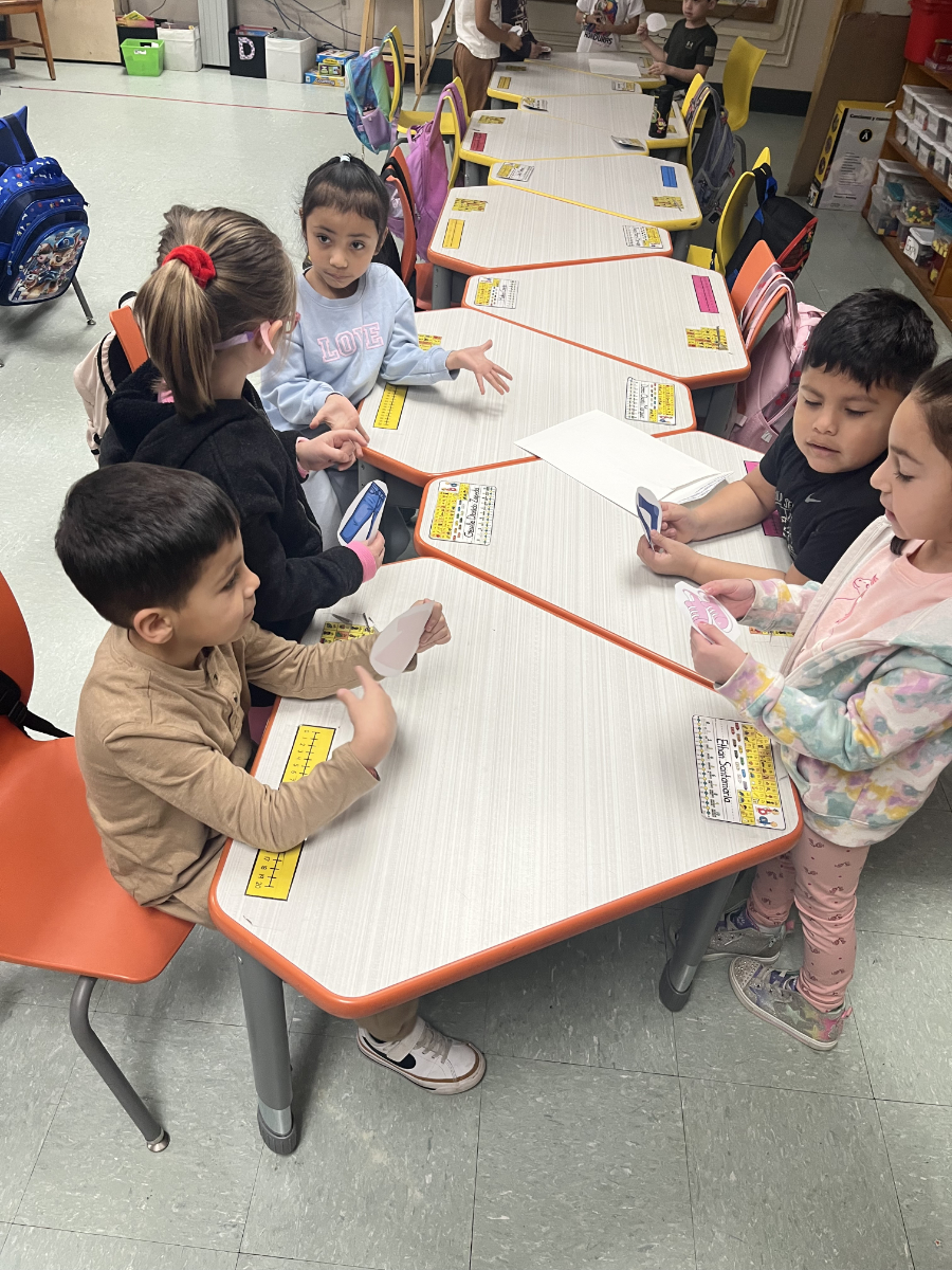  Finley dual language kindergarten at work in their classroom   