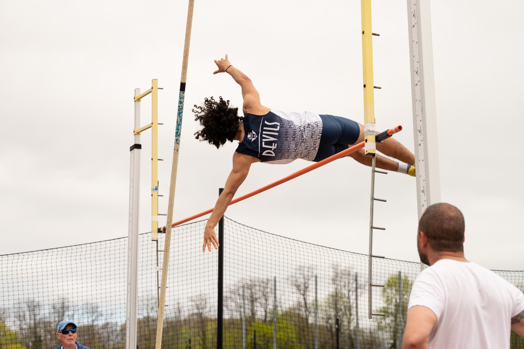  The Huntington boys' and girls' track teams are seeking pole vaulters. (Darin Reed photo)  