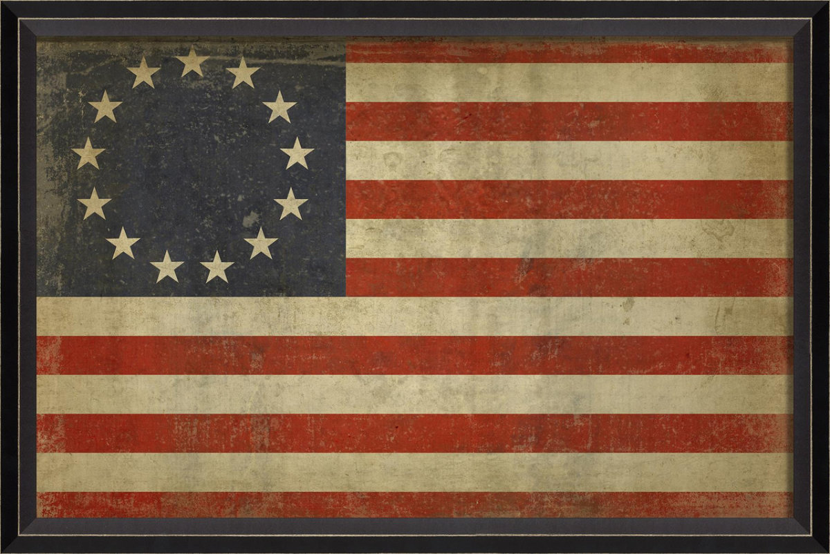  The American flag in 1776.  