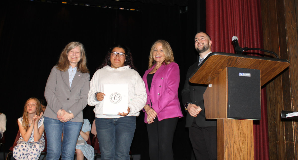  Huntington High School students won awards in the youth writing contest.  