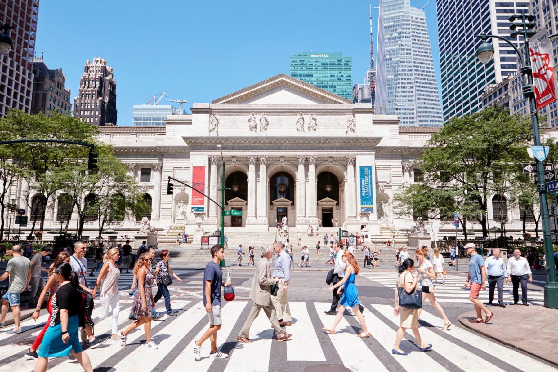  The New York Public Library's main branch in Manhattan   
