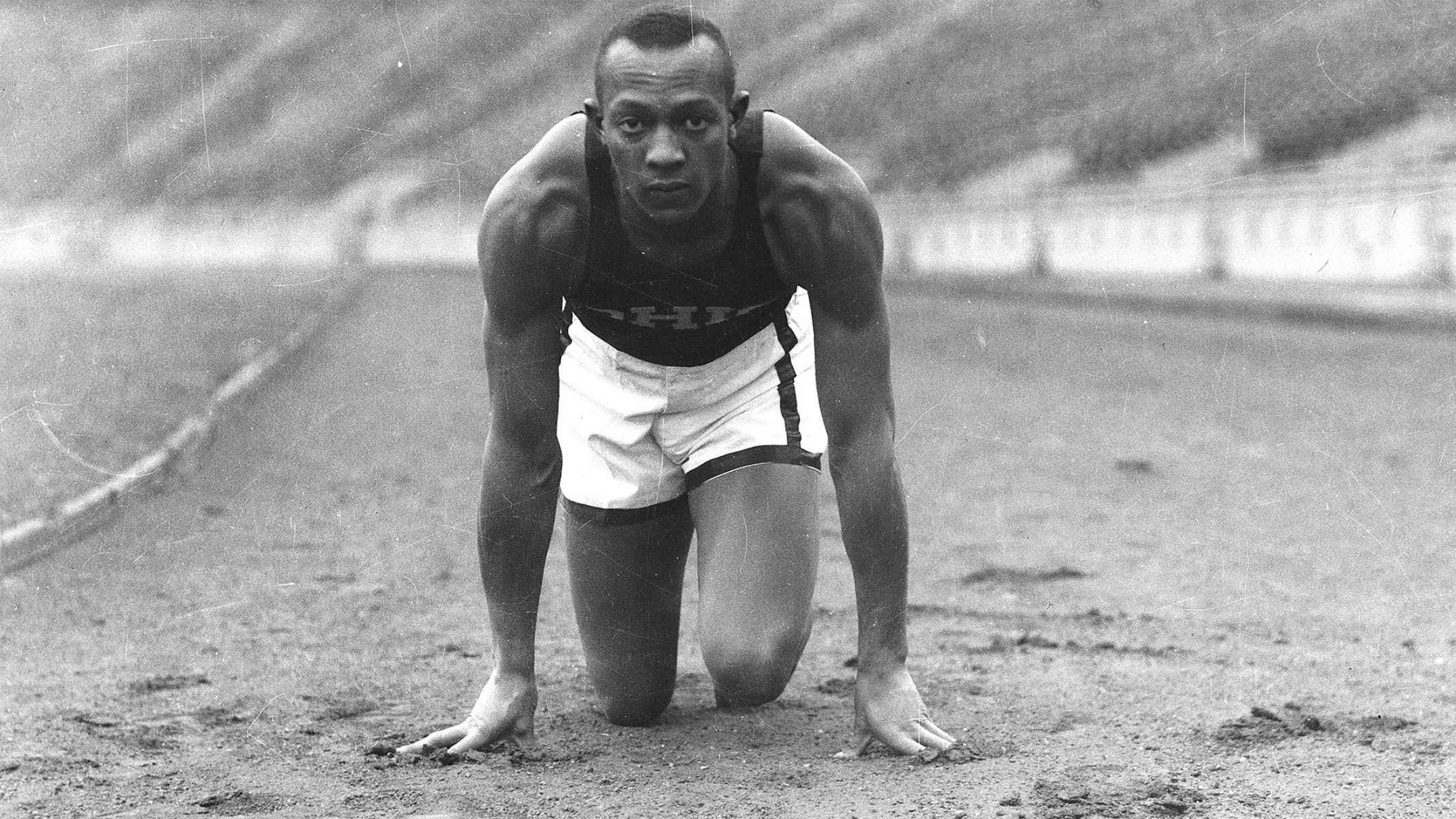  Four time Olympic gold medalist Jesse Owens   