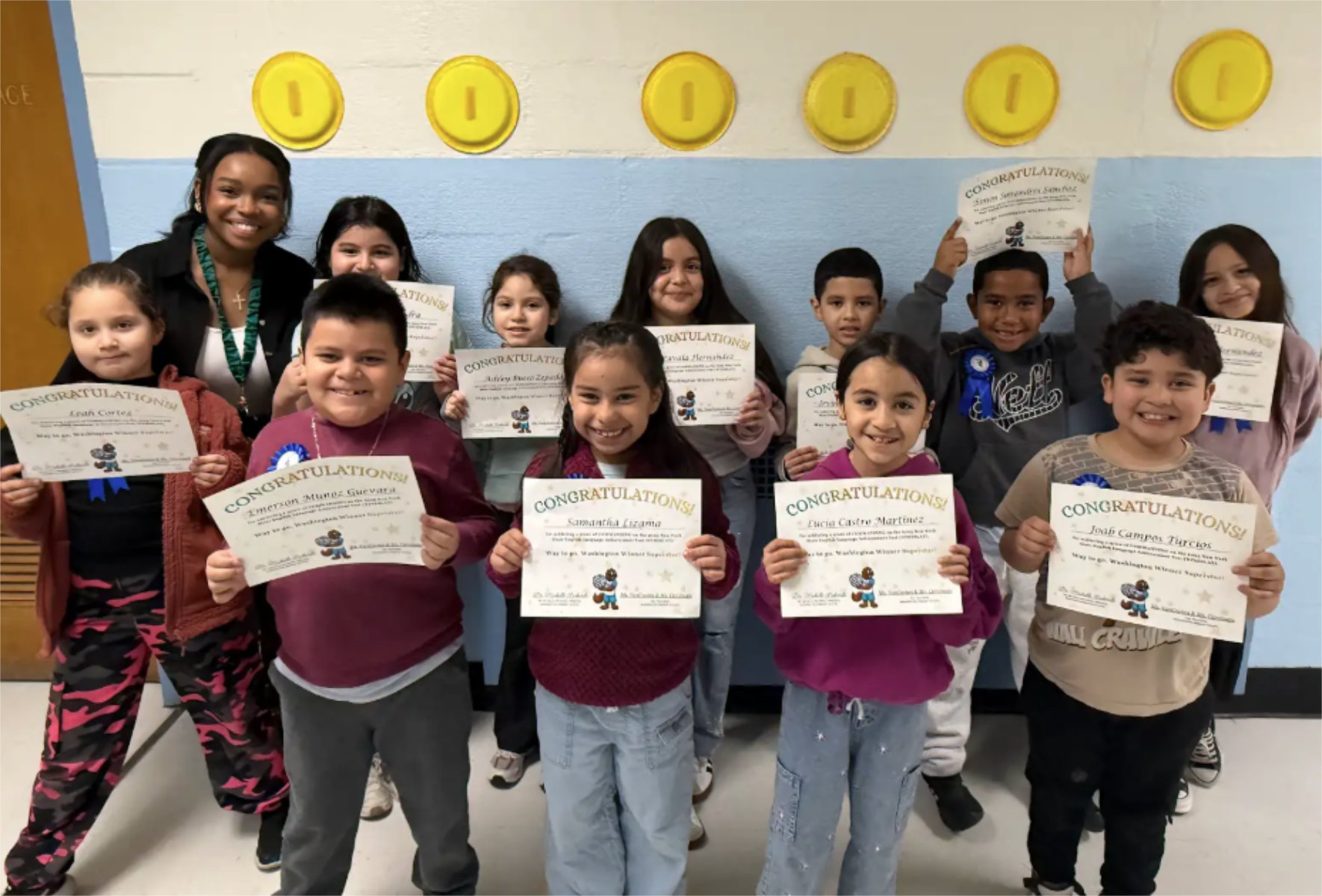  Washington Primary School's NYSESLAT Commended students.   