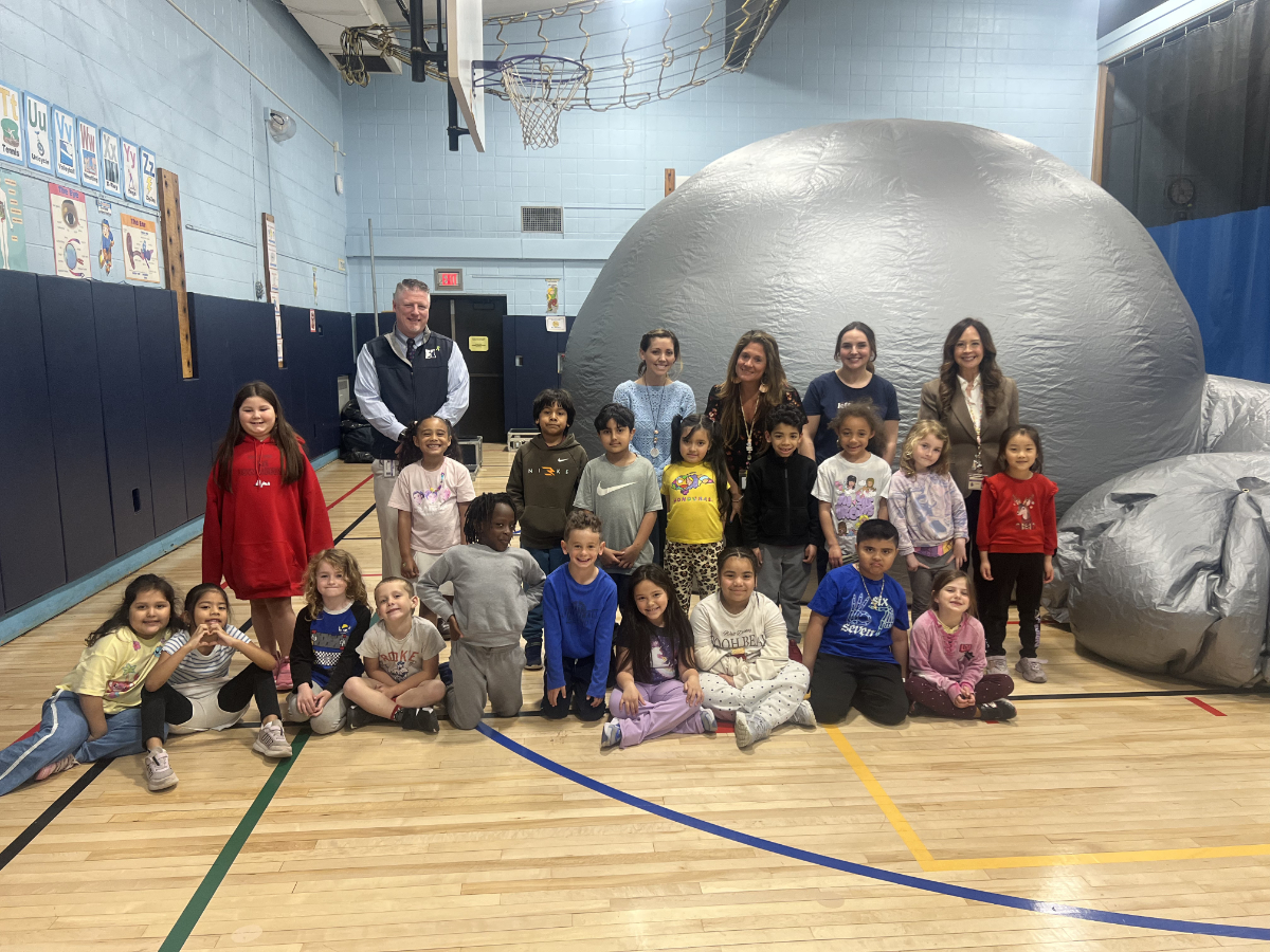  Asst. Supt. Brenden Cusack with Starlab at Jefferson.  