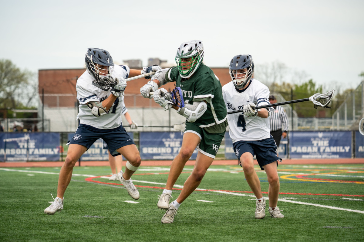  Huntington boys' lacrosse enjoyed a better season than expected. (Darin Reed photo.)  