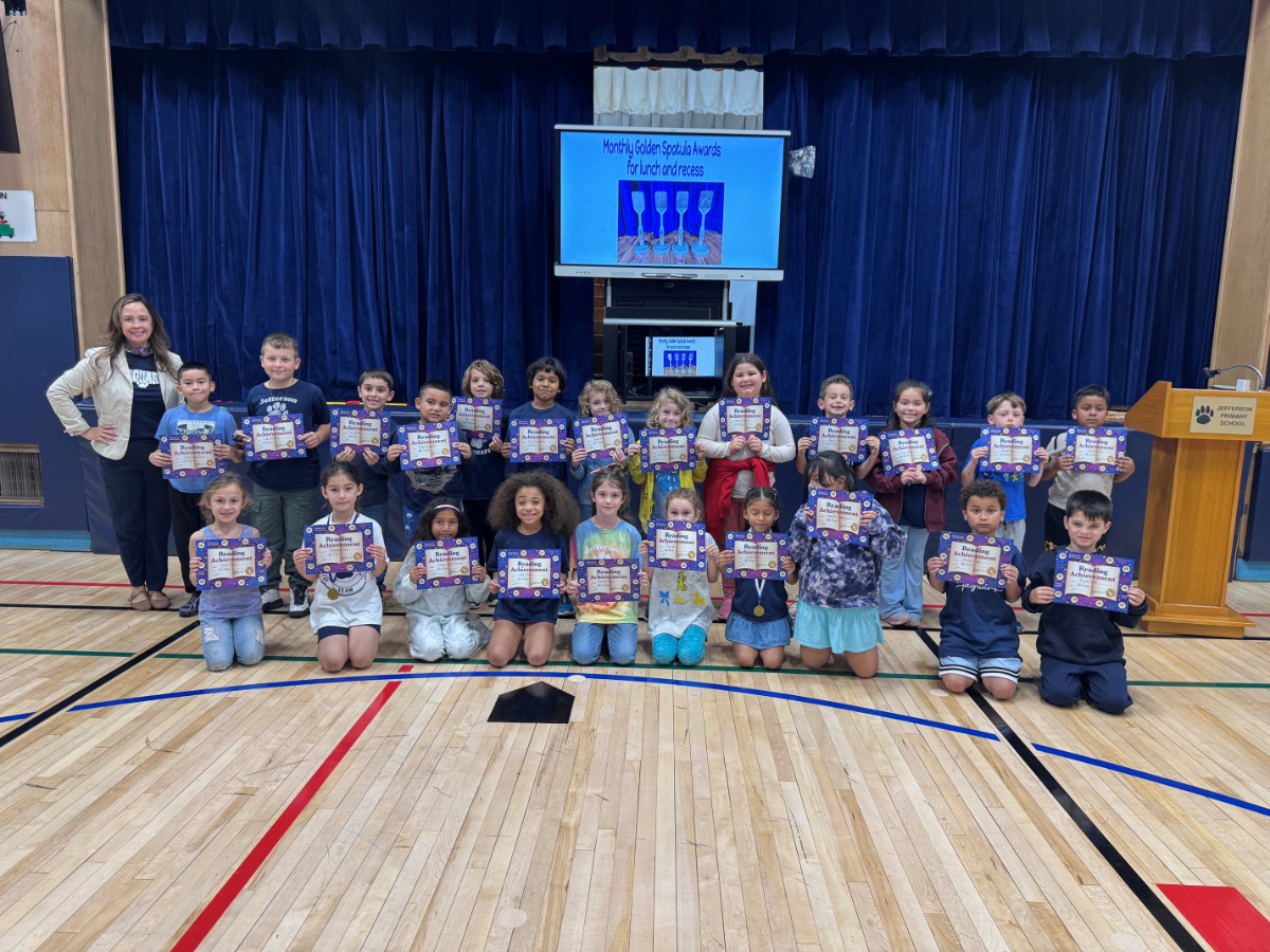  Jefferson celebrated its Super Summer readers during a recent assembly.  