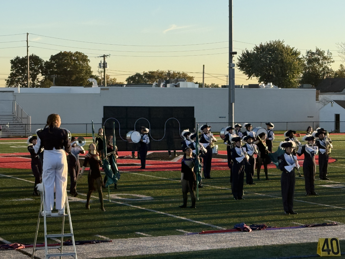  Huntington 's Blue Devil Marching Band scored 79.5 points at Mineola this past weekend.  