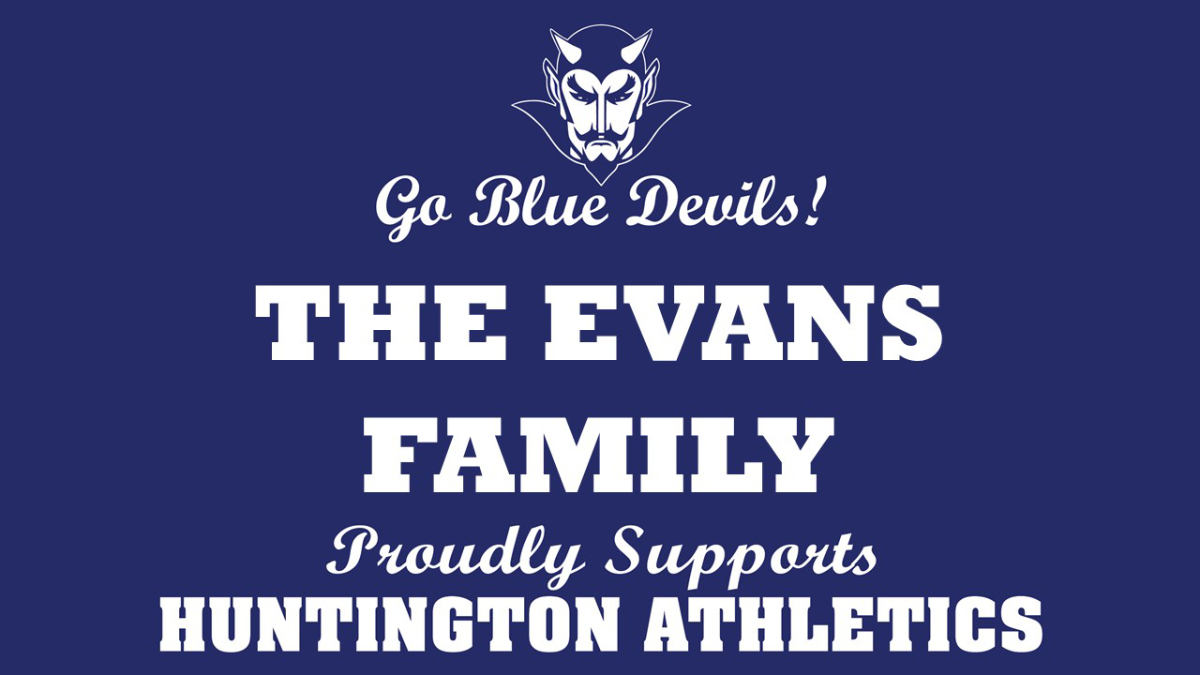  The Huntington Booster Club is selling field banners to support the Blue Devils.  