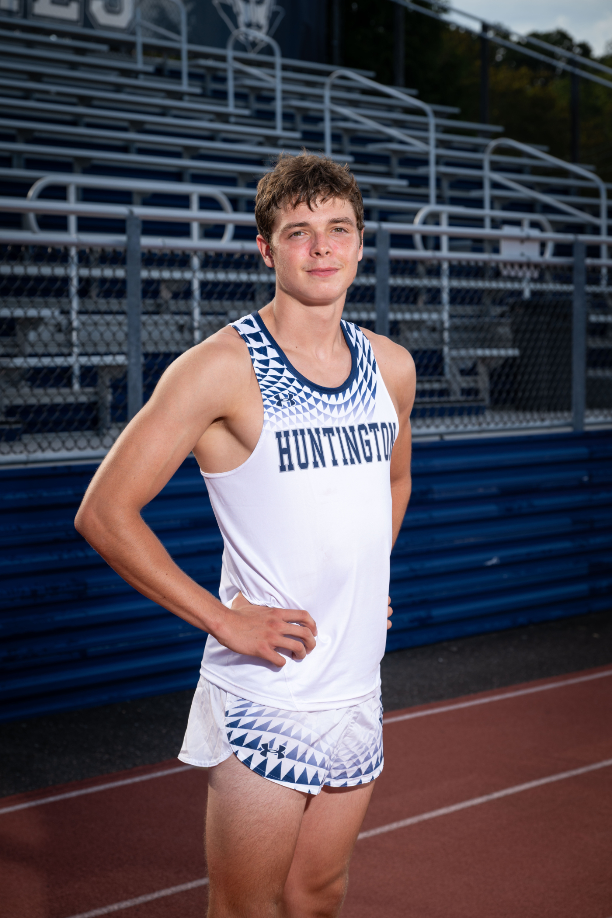  All-State Huntington running star Eric Heinz is a National Merit semi-finalist. (Darin Reed photo)  