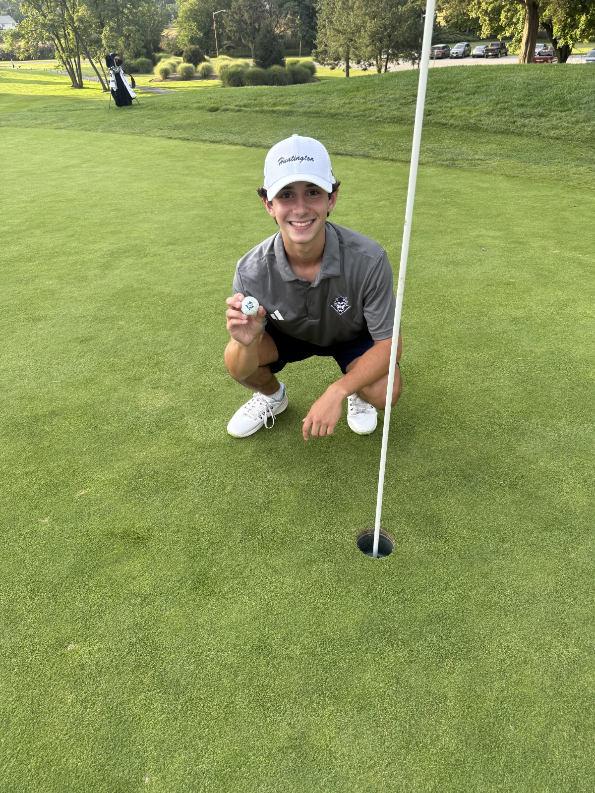  Huntington sophomore Matt Krull had a hole in one at Crab Meadow Golf Club in Northport (  