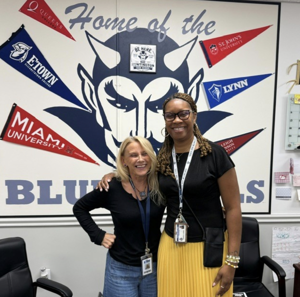  Tamara Richards, Work-Based Learning Coordinator with HHS Principal Rochelle C. Brown  