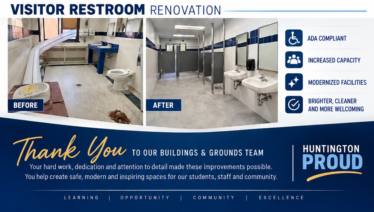 HUFSD saw several major capital improvement projects completed during the summer months.
