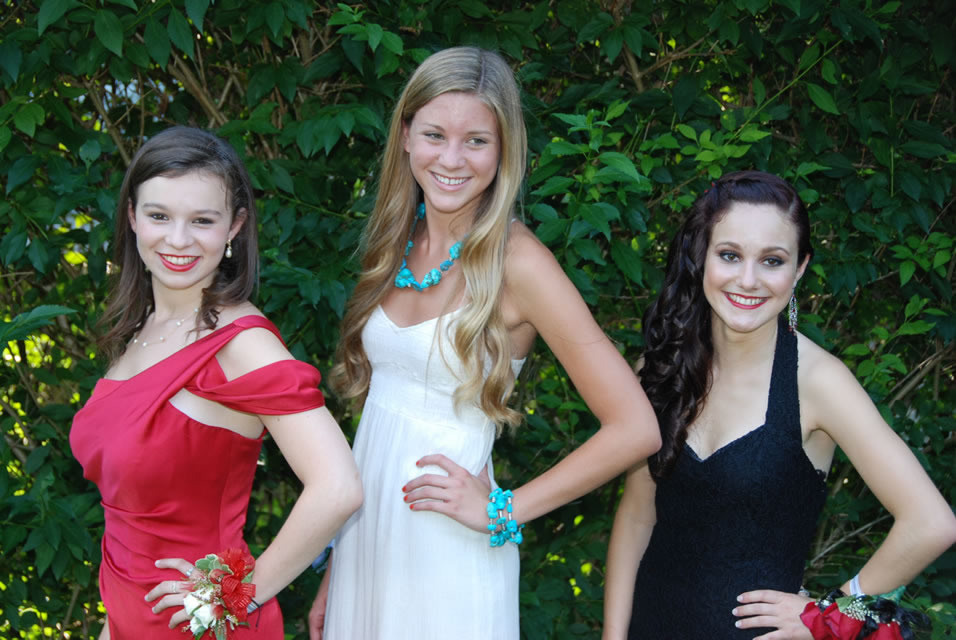 strapless open back dress Two Tone Prom Dress with Pockets,A-Line Satin Prom Dress,PD00353, US16W / Red main image 1