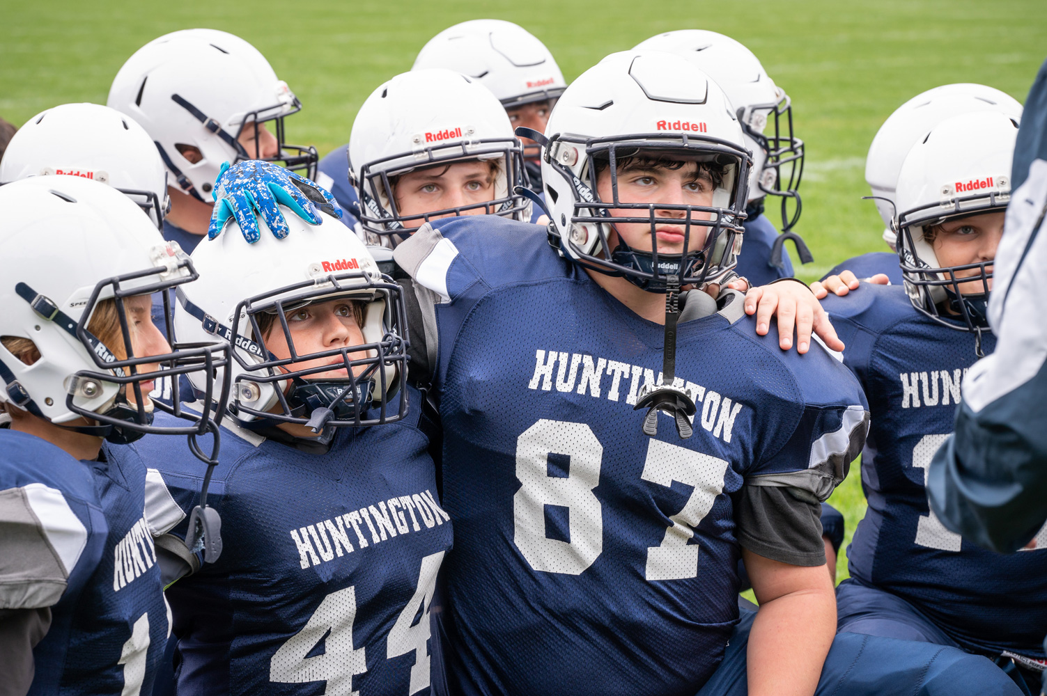 football huddle