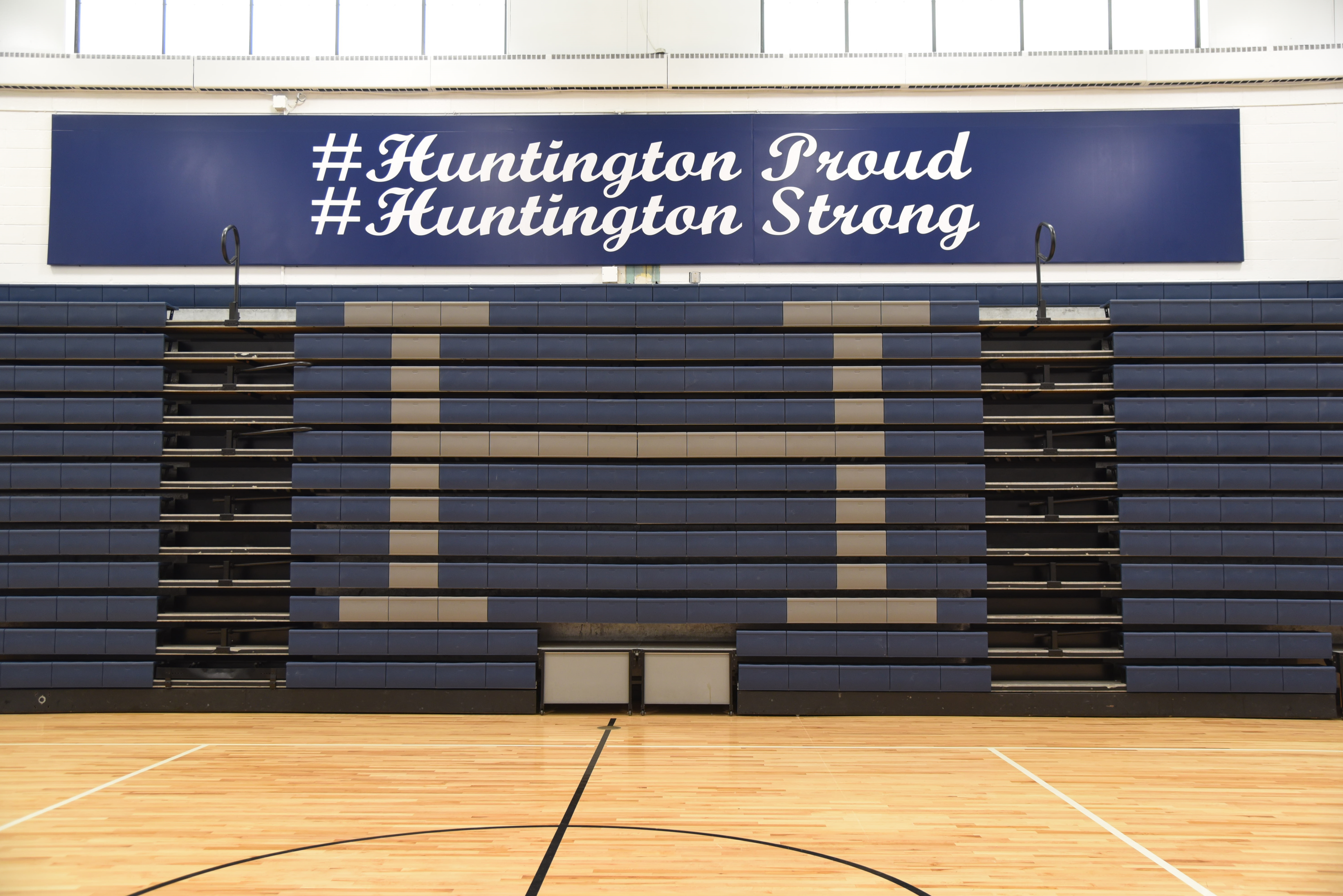 Huntington's new bleachers 