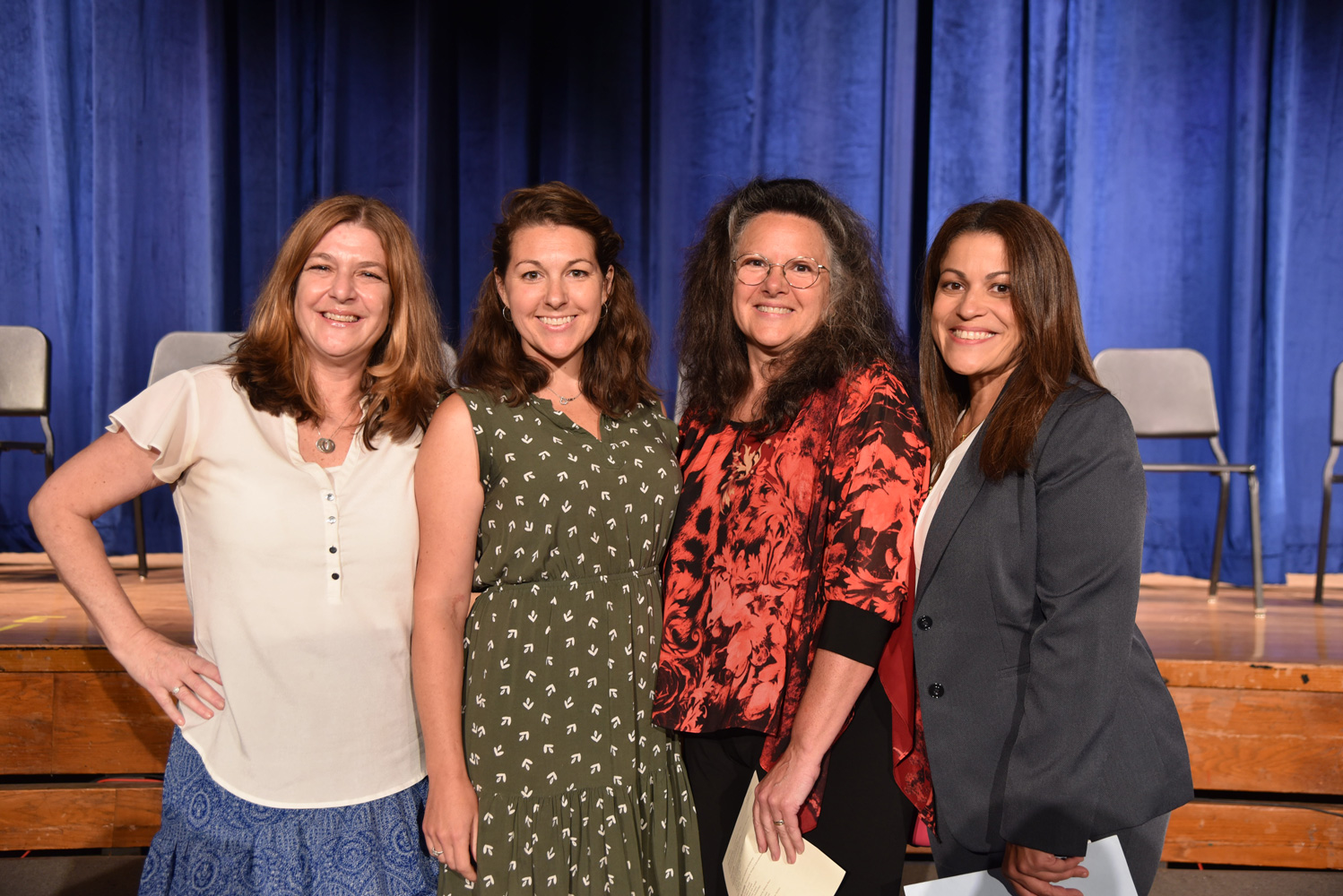 Faculty members Nadine Araoz, Kristin Fortunato, Gina Molvaut and Judy Goris-Moroff